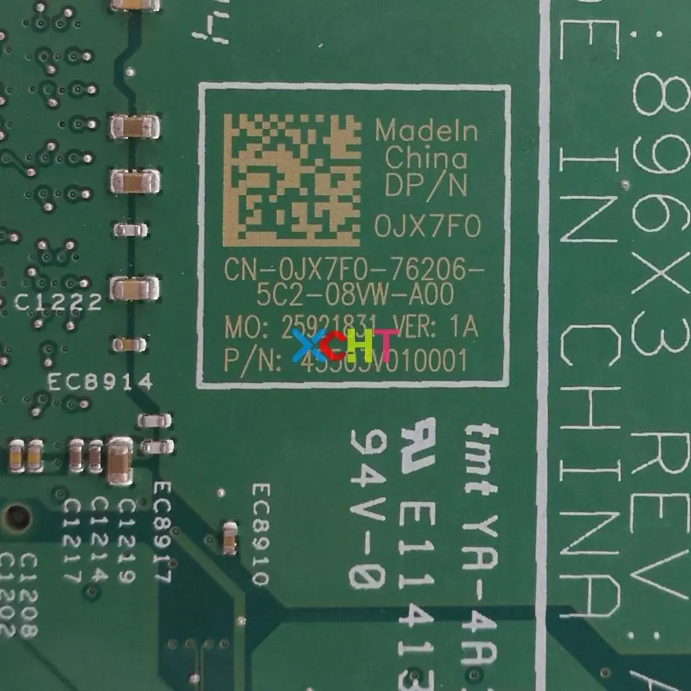 JX7F0 0JX7F0 CN-0JX7F0 Вт N3700 1,6 ГГц процессор для Dell Inspiron 3452 3552 ПК материнская плата для ноутбука протестированная материнская плата