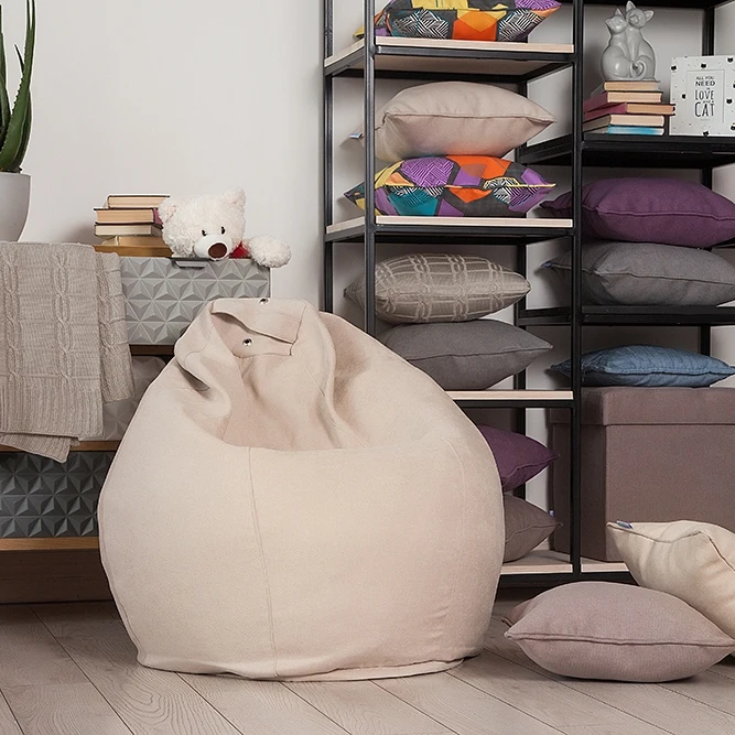 Günstige Lima puh Delicatex licht Große Sitzsack Sofa Lima Liege Sitz Stuhl Wohnzimmer Möbel Abnehmbare Abdeckung Mit Füllstoff kinder Bequeme Schlaf Entspannung Einfach Sitzsack Bett Hocker Puff Couch Tatam Solide Puh Sitzkissen Ottoma