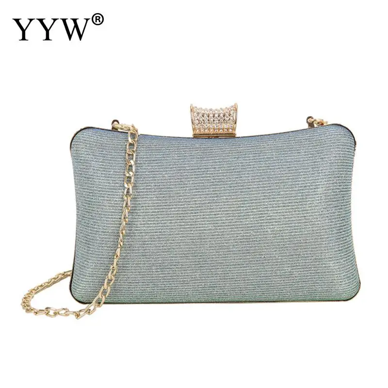 

YYW Vintage Women Evening Clutch Bags Ladies Box Metal Clutches Wedding Cocktail Party Handbags Purses Luxury Crossbody Bags