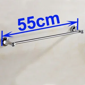L is 55 cm Высокое качество 304# аксессуары для ванной комнаты из нержавеющей стали, один полотенцесушитель, полотенцесушитель, держатель YT-10996-A - Цвет: L is 55 cm