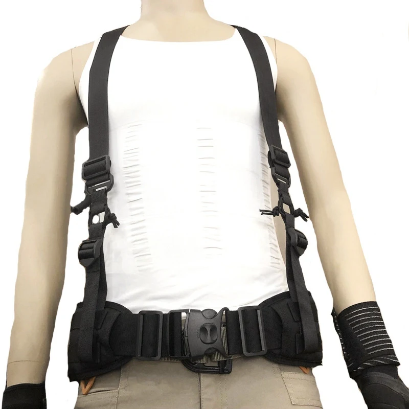 

Outdoor X-type Suspenders For Duty Belt Adjustable Multi-function Tactical Duty Belt Harness Combat Belt Strape