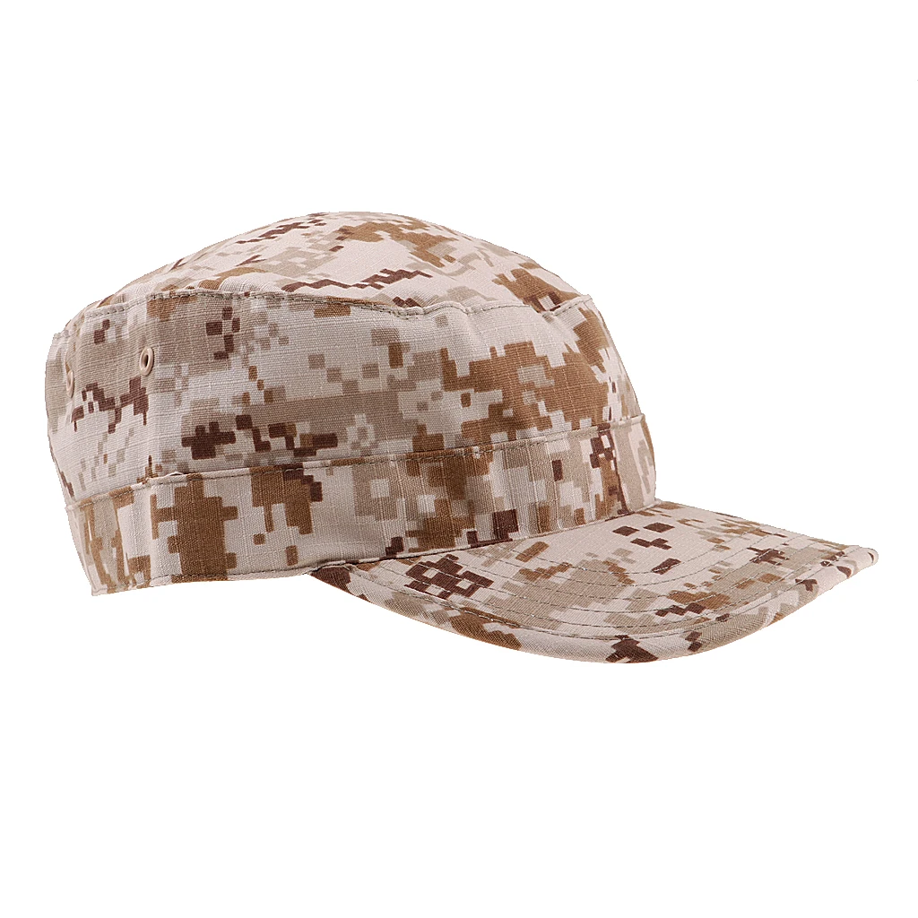 Multi-color Men's Women's Camo Hat Camouflage Soldier Folding Caps Tactical Caps Topee Baseball Caps for Hiking Tourism