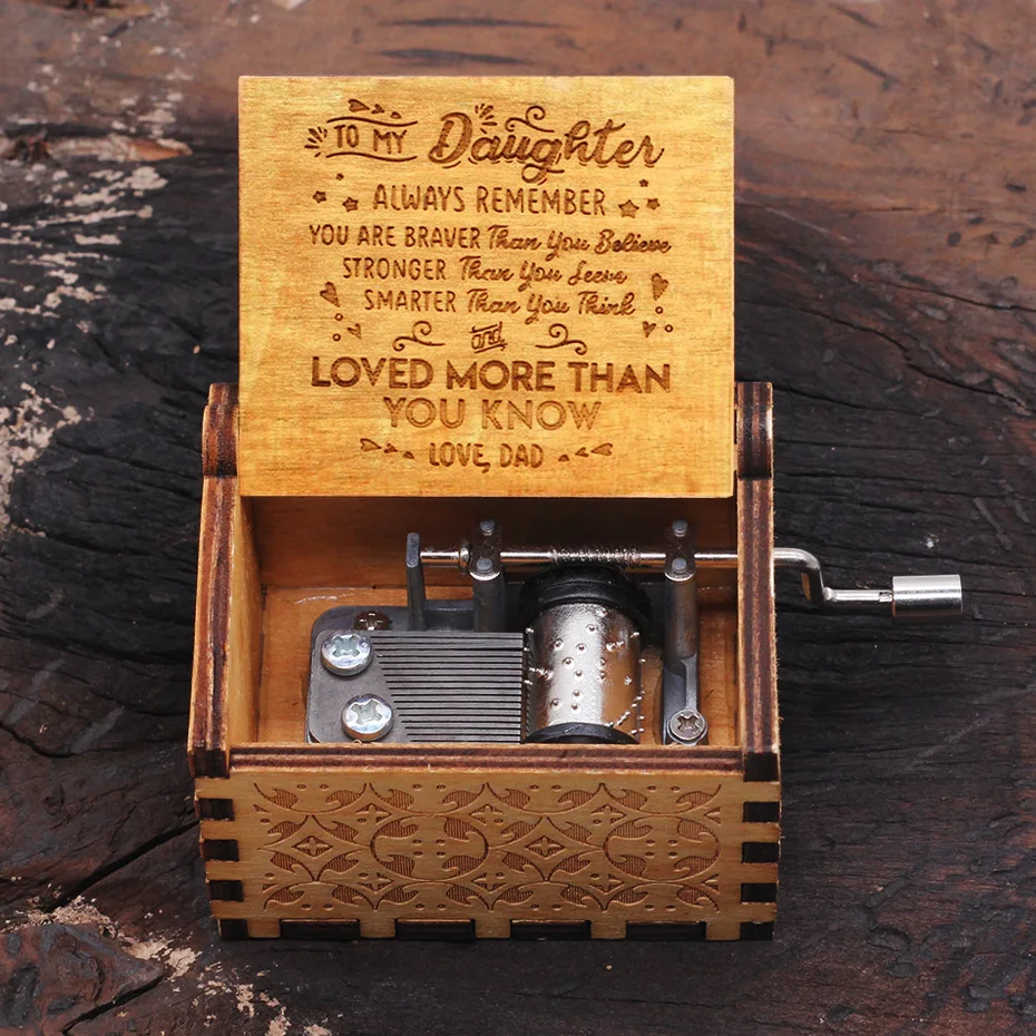 Новая музыкальная шкатулка с ручным приводом ты моя песня на тему солнца Love Dad Mom