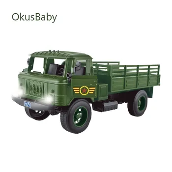 

1:20 Classic Alloy Sound and Lights pull-back Vehicle World War Soviet Army Truck Open Doors Baby Boy Toy car Model with box