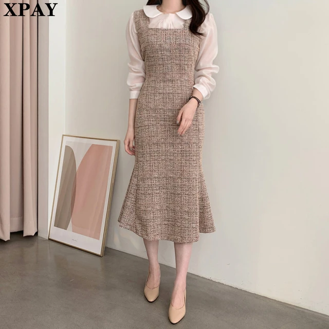one piece woolen dress