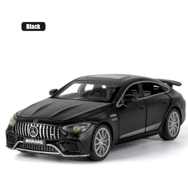 1:32 BENZ AMG GT63 гоночный автомобиль Diecasts& игрушечный транспорт металлическая модель автомобиля звуковой светильник коллекция автомобилей игрушки для детей Рождественский подарок - Цвет: Черный