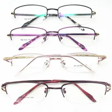 Модные высококачественные брендовые новые очки с очень легкой рамой полуоправы оптическая металлическая оправа для очков для дам