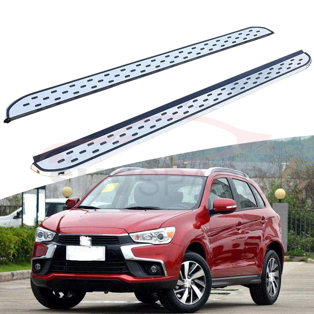 Боковой Шаг подходит для Mitsubishi Outlander Sport 2010- Беговая плата nerf bar 2 шт. Левая Правая алюминиевая боковая ступенчатая боковая педаль
