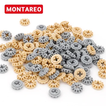 

Compatible MOC particle 6589 block Technic Gear 12 Tooth Bevel DIY construction building block bricks 250pcs/set Assemble Parts