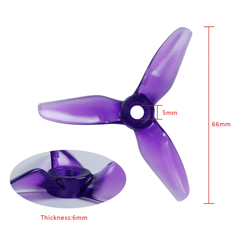 4pair T3x3x3 Propeller 3inch 3-Blades High Efficiency CW/CCW for FPV RC Racing Drone Airplane Aircraft Models DIY
