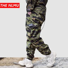 Хип камуфляж брюки карго мужские тактические джоггеры брюки Осенние повседневные уличные камуфляжные брюки свободные брюки WG473