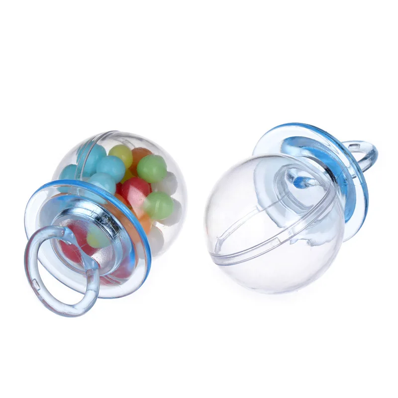 

HOT 12pcs Candy Box Food Grade Nipple Transparent Plastic Candy Box Container for Halloween Children TI99