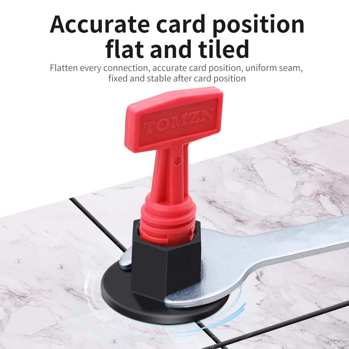 50pcs/set Reusable Tile Leveling System Adjustable Locator Plier Level Wedges Anti-Lippage Tile Leveling Alignment Wedges Spacer