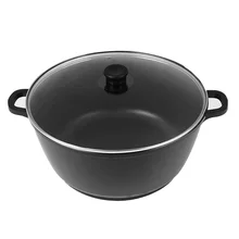 Товары для дома кухонные силиконовые ручки Кастрюля черный практичная Индукционная база Прочный Жесткий анодированный полезный кастрюля с антипригарным покрытием