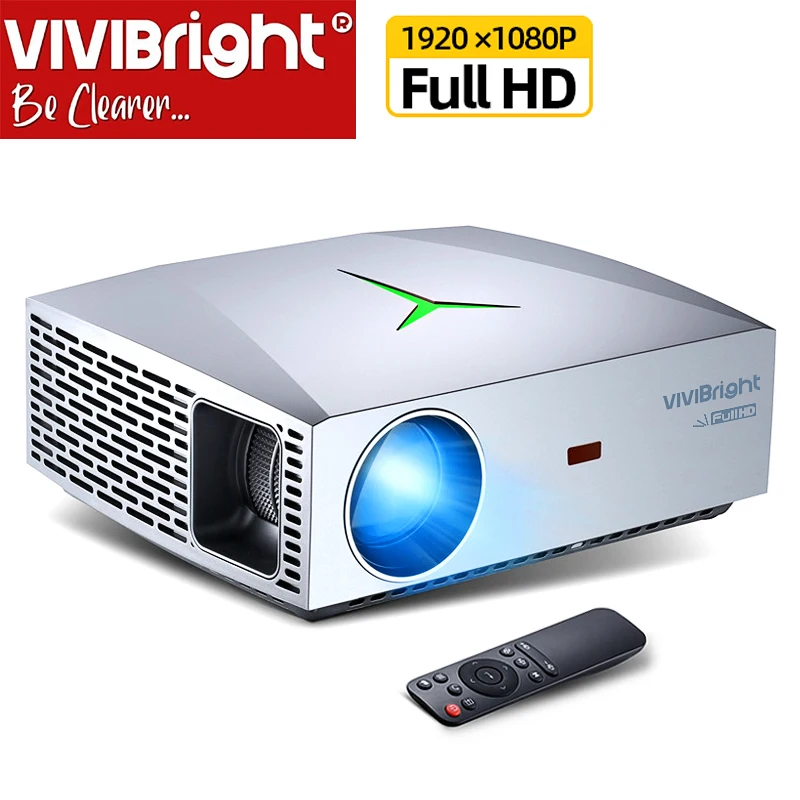 US$10 COUPON VIVIBright Real Full HD 1080P Projector F40 WIFI Bluetooth3D SupportsTV Box PS4 HDMI M