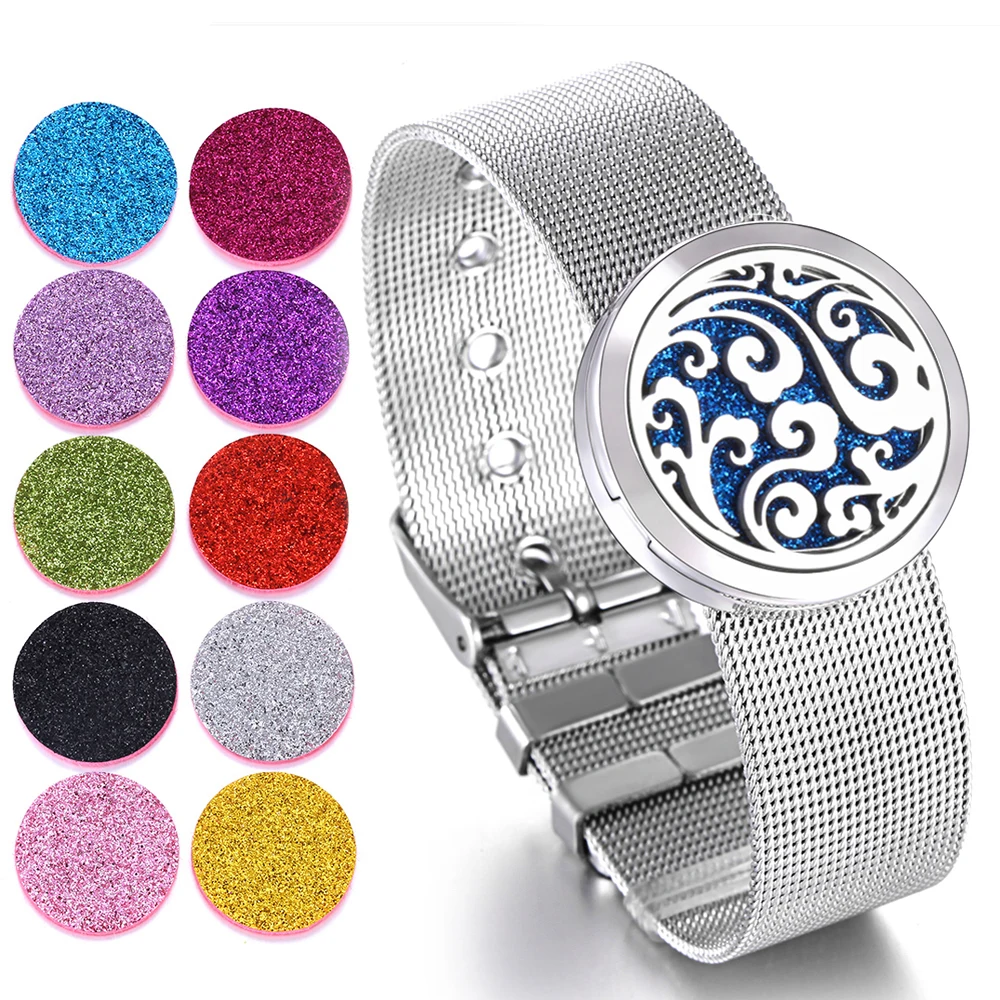 Высокое качество ароматерапия ювелирные браслеты 316L нержавеющая сталь духи