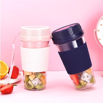 

300ML Mini Blender Portable Electric Fruit Juicer Glass Handheld Smoothie Maker Blenders Mixer USB Rechargeable For Home Travel
