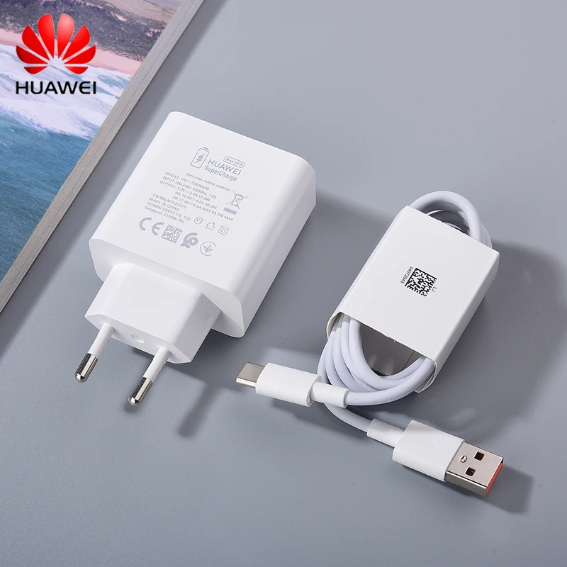65 watt charger Original Huawei P50 Pro 66W EU Charger 6A SuperCharge USB Type C Cable For Huawei Mate 50 40 Pro X2 30 40 P40 P50 pro Honor 10i usb car charge