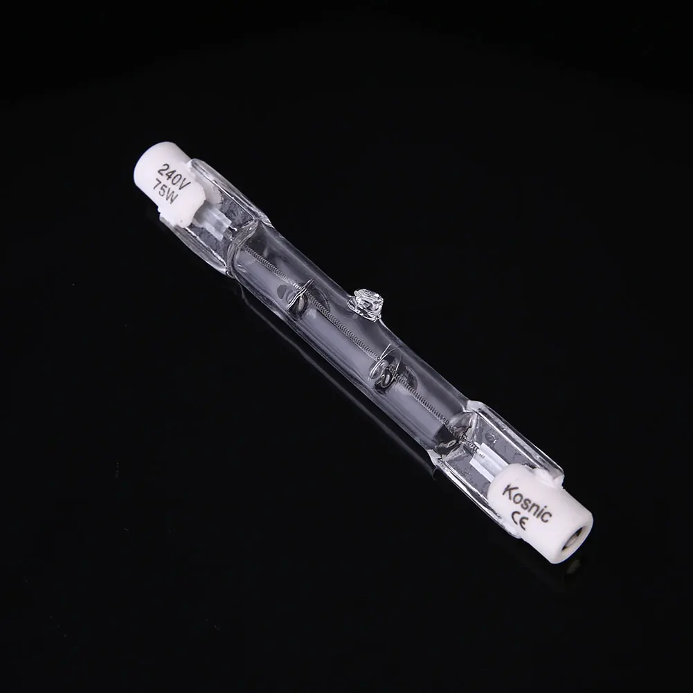 

78MM 75W Halogen Light Iodine Tungsten Lamp Bulb Lighting Fixture Home Durable
