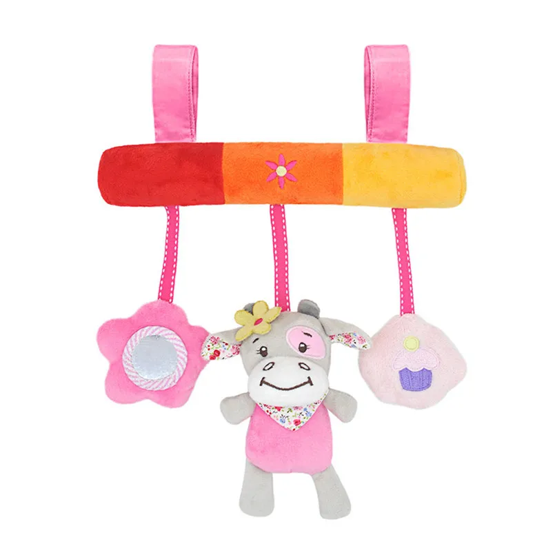 Игрушки для новорожденных, музыкальная кроватка, мобильная развивающая игрушка для малышей 0-12 месяцев, детская коляска, игрушка, кровать, подвесная плюшевая детская погремушка - Цвет: Синий