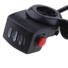 Черный резиновый поворотный дроссельной заслонки рукоятка для 7/" электрический велосипед Руль Универсальный