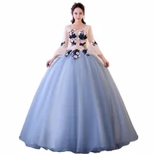 Vestidos Quinceanera 15 Anos бальные Платья пышные платья новое платье для выпускного вечера с аппликацией для вечерние платья с v-образным вырезом Vestido 0028