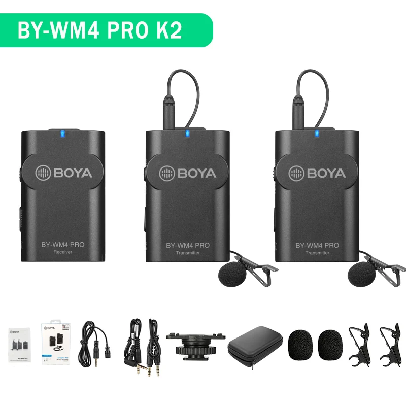 BOYA BY-WM4 Pro K1/K2 Dual Channel 2.4G Wireless