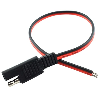 

SAE 2 Pin Quick Connector Disconnect Plug SAE Power Automotive Extension Cable for RV Trolling Motor Solar Panel 0.5M