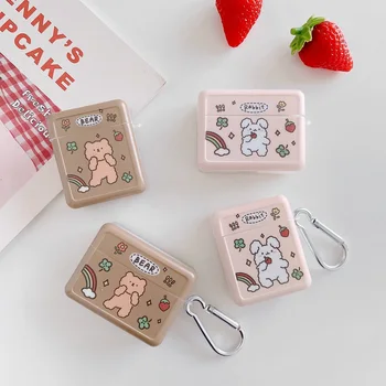 

Cute Rabbit Earphone Case For Airpods 1/2 Pro Case Cute Bear Soft Silicone Earphone Headphone Cover Case Airpod Pro Case Gifts