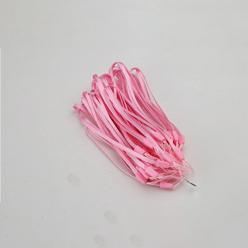 5pcs Pink 5 шт. ручной ремешок для запястья для ключей ID карты ТРЕНАЖЕРНЫЙ зал Мобильный телефон ремни USB держатель Бейджа DIY Висячие веревки Лариат ремешки лямки - Цвет: 5pcs Pink