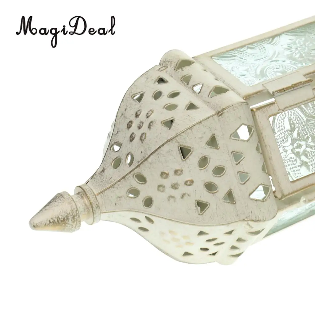 Moroccan Metal Hollow Hanging Candle Holder Decorative Candle Lantern Lamp With 66cm Chains, for Wedding Home Decor