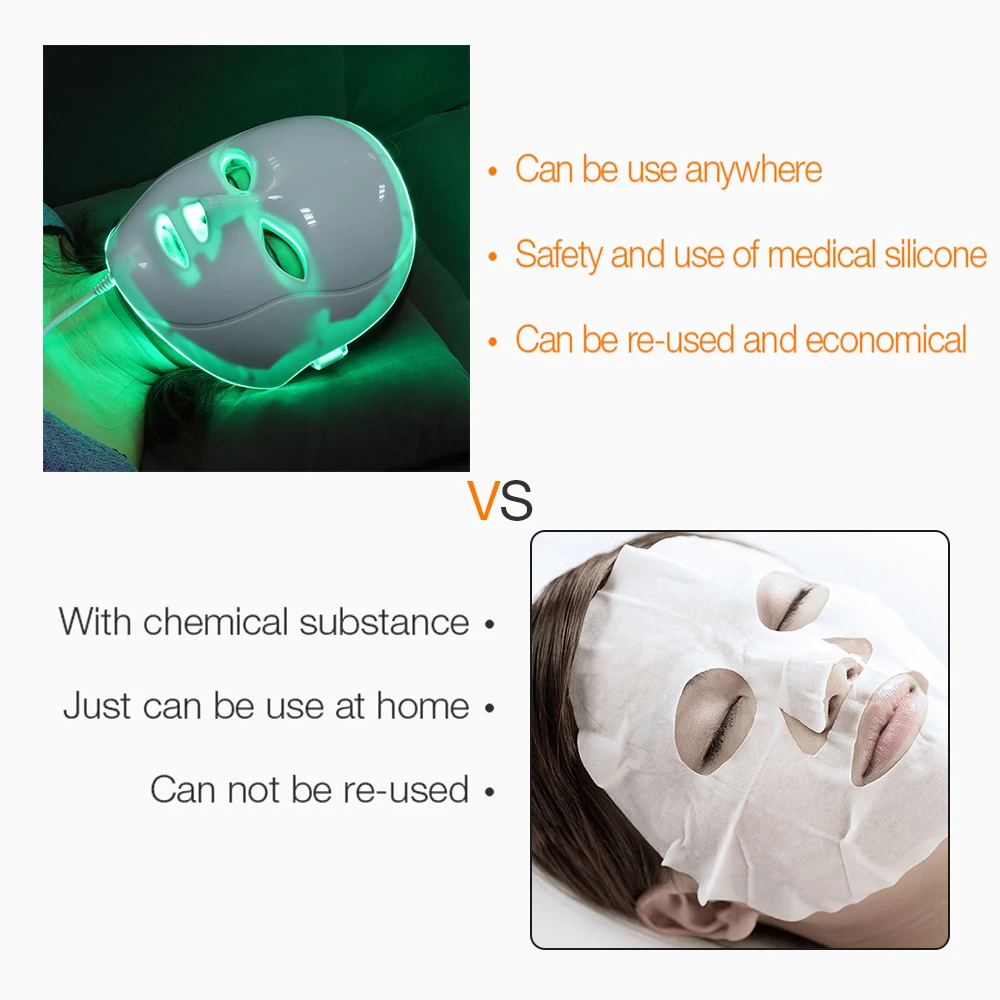  LISM Korean Photon 7 Colors Led Facial Mask Mascara Led Facial Fototerapia Macka Light Therapy Mask - 4000151824571