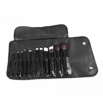 

12 Pcs/set Makeup Brushes Set Kits Contour Concealer Power Foundation Eyeliner Lip Brush With 1 PU Leather Cosmetic Brush Case