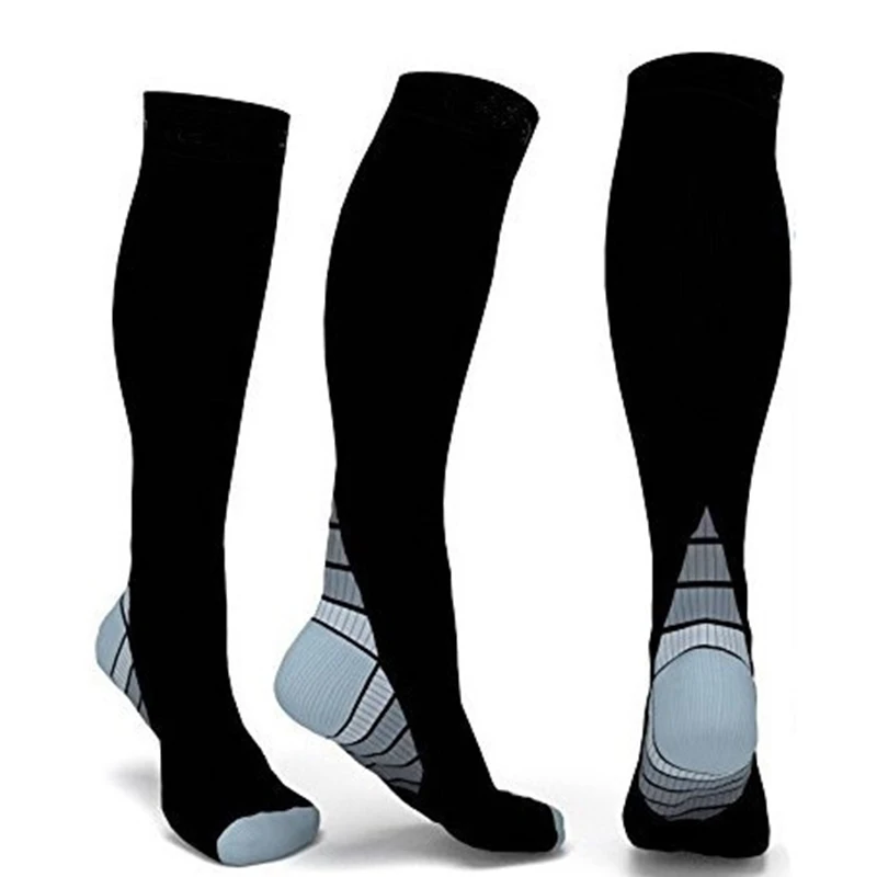 Новые Компрессионные носки для мужчин и женщин, спортивные длинные носки, чулки для бега, на открытом воздухе, на каждый день