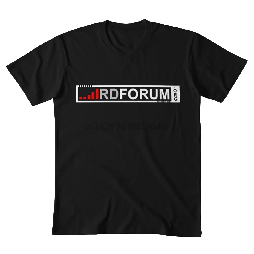 Модный стиль RDForum официальный 2019 большой белый логотип Футболка rdforum черный rdf rdfnet
