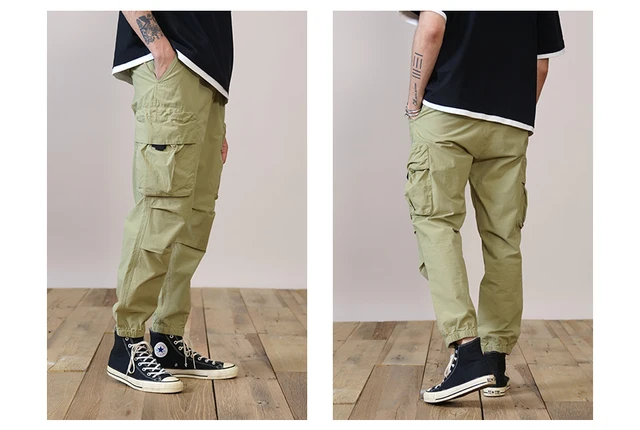 Military tactical pants with side-pockets