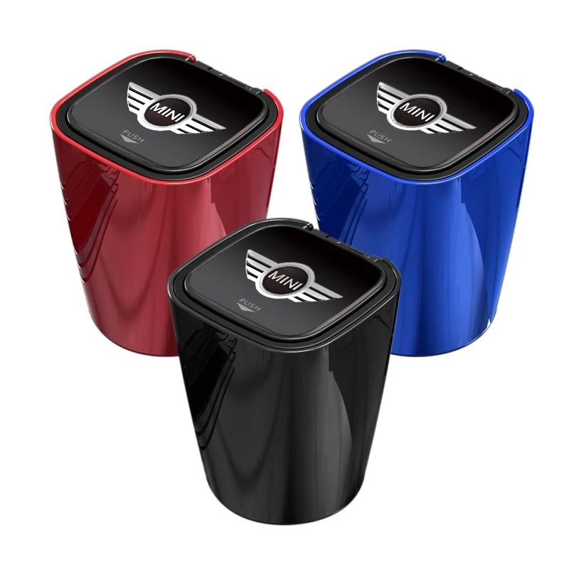 

Car Ashtray Blue LED Light Ashtray Office Ashtray Decoration for MINI Cooper r56 f56 r53 interior car accessories