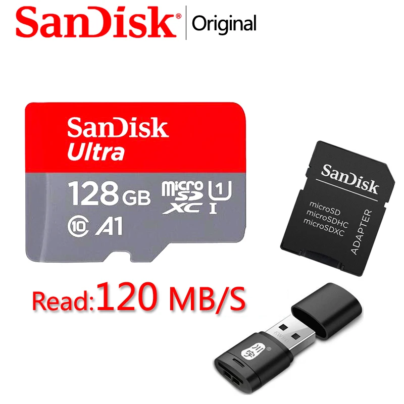 Original SANDISK Micro SD 128GB Micro SD Card SD/TF Flash Card16GB 32GB Memory Card 32 64 128 gb microSD for Phone