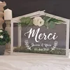 Autocollants en vinyle pour cartes de mariage et cadeaux | Autocollants personnalisés pour carte de mariage et noms, autocollants personnalisés pour boîtes de mariage, décor artistique ► Photo 2/4