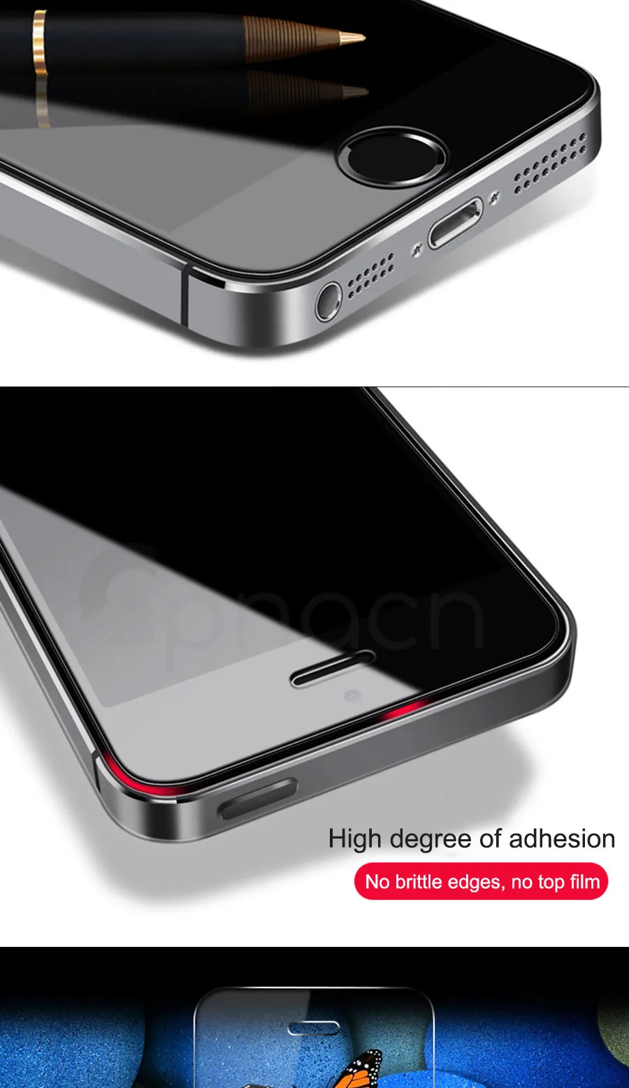 9D Защитное стекло для iPhone 5S 5 5C SE закаленное защитное стекло для Apple iPhone 5S SE 4 защитная пленка