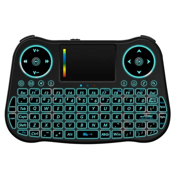 

Magicsee Mini Keyboard 2.4G Wireless Keyboard 7 color backlit Remote Control Engilsh Russian Touchpad For Android TV Box PK i8
