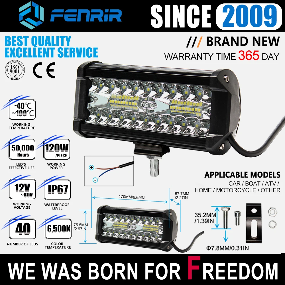 Светодиодный рабочий светильник для AJP Hiro Tomos HUSABERG Husqvarna Highland Monark Adam Atlas Crown Dawood Eagle Excel Geo Ghani Habib - Цвет: 805-0055