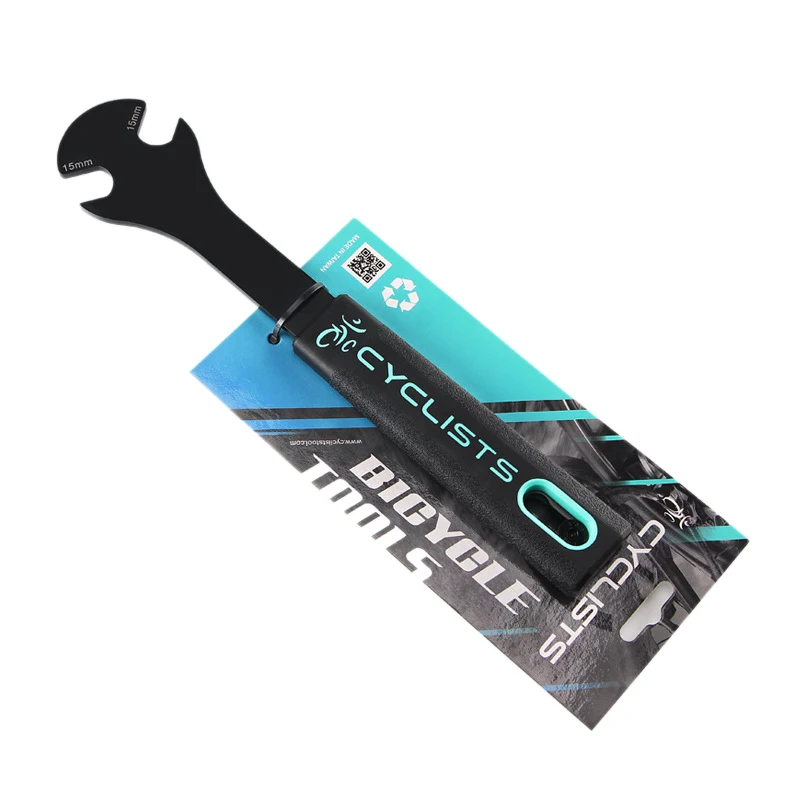 CYCLISTS 15mm Bicycle Pedal Wrench Extra Long Bike Spanner MTB 