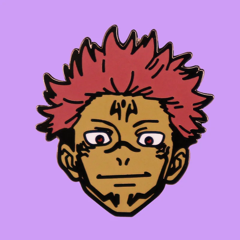 Japanese Cartoon Anime Jujutsu Kaisen Enamel Brooch Pin Backpack Hat Bag Collar Lapel Pins