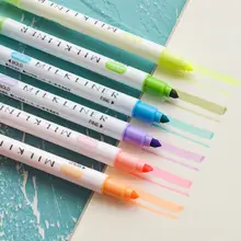 5 шт цветные яркие двухконцевые маркеры флуоресцентные Milkliner канцелярские товары подарок