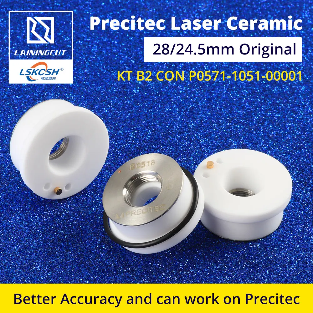 Высококачественная Precitec керамическая аналогично оригиналу KTB2 "CON P0571-1051-00001 Dia.28mm Держатель сопла для Precitec IPG волоконная лазерная головка