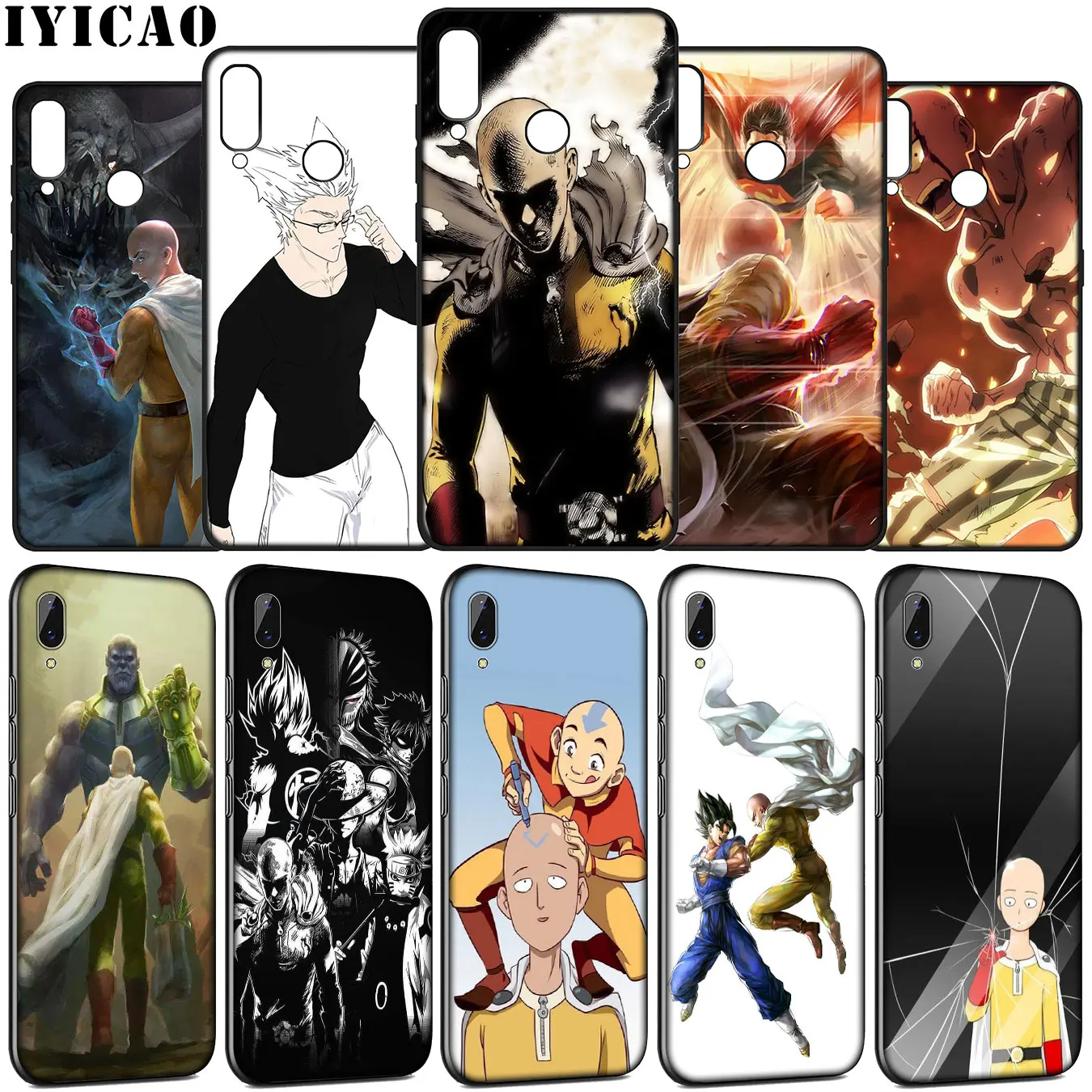 Мягкий силиконовый чехол IYICAO отбеливатель One Punch Man для Huawei Y9 Y7 Y6 Prime 2019 Honor view 20 8C 8X 8