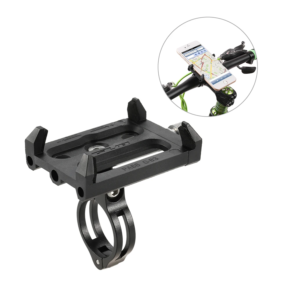 GUB Anti-Slip Bicycle Phone Holder Bicycle Adjustable Phone Holder Mount Bracket Handlebar Clip Stand for Smart Mobile Phone