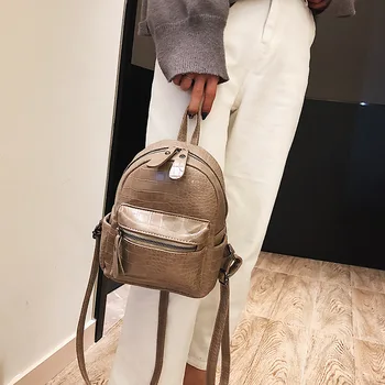 

Simple Solid Color Versatile Backpack Women's Bag