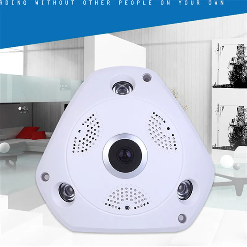 CARPRIE 360 градусов панорамный 2048x1536 Скрытая ИК Беспроводная камера лампочка WiFi "рыбий глаз" CCTV безопасности